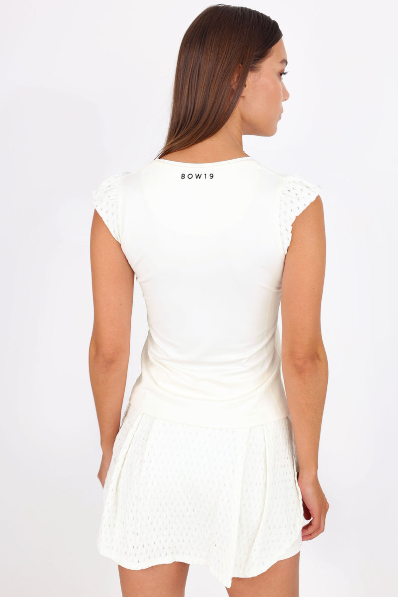 Lily Tee tight fit Off White Lace